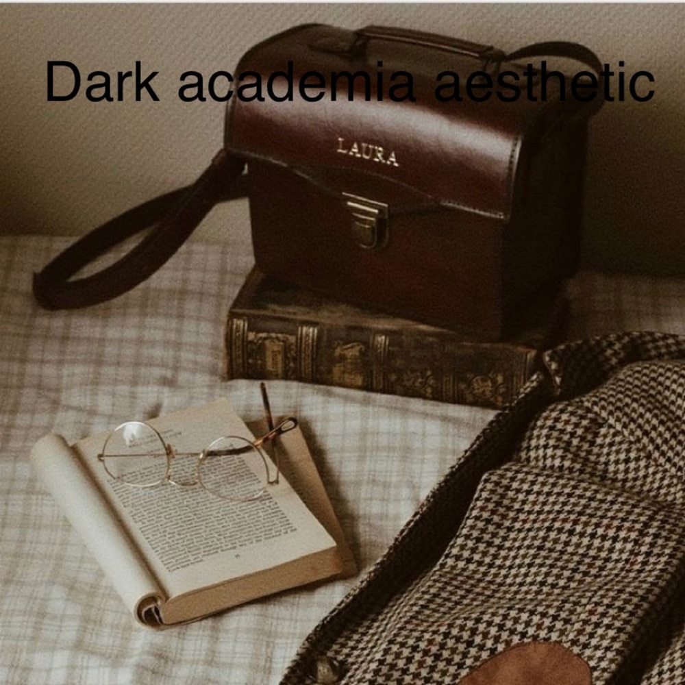 Dark academia style mystery box